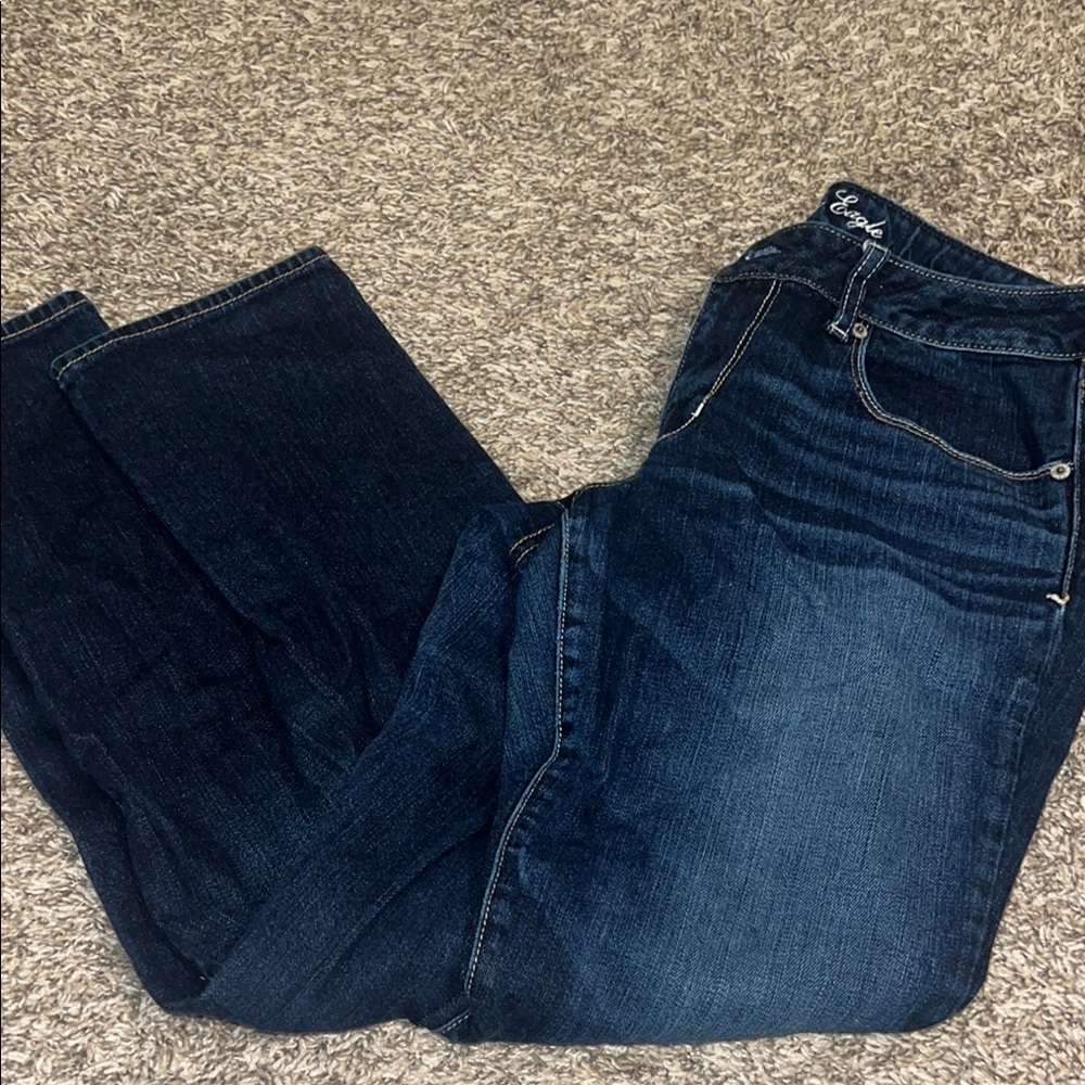 American Eagle Outfitters Blue Straight Leg Jeans